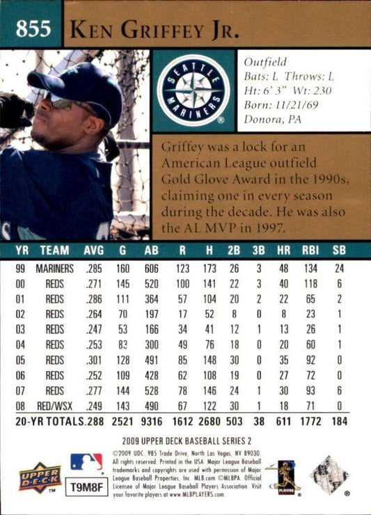 2009 Upper Deck Ken Griffey Jr. #855 Seattle Mariners