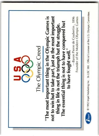 1992-93 Impel Olympics Gold Team Creed 1