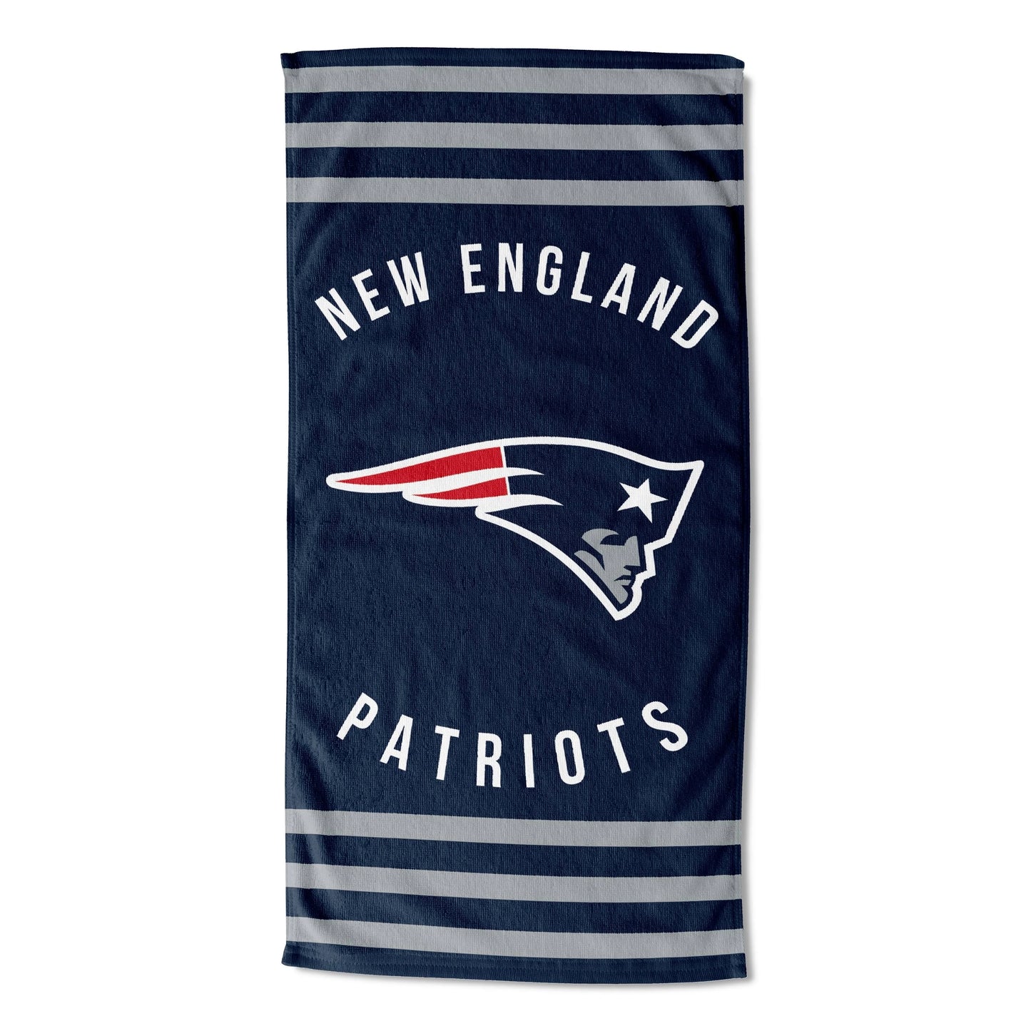 New England Patriots Stripe Beach Towel 30" x 60"