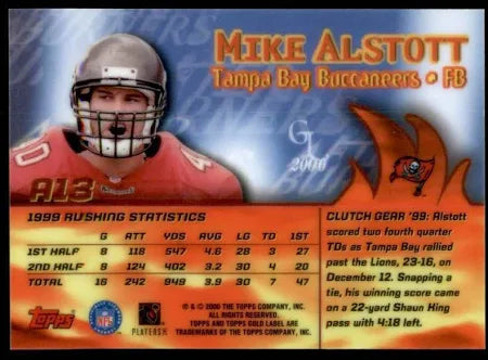2000 Topps Gold Label After Burners Mike Alstott