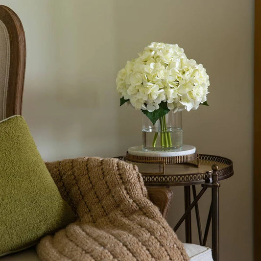 Nearly Natural 12-Inch Faux Hydrangea Arrangement