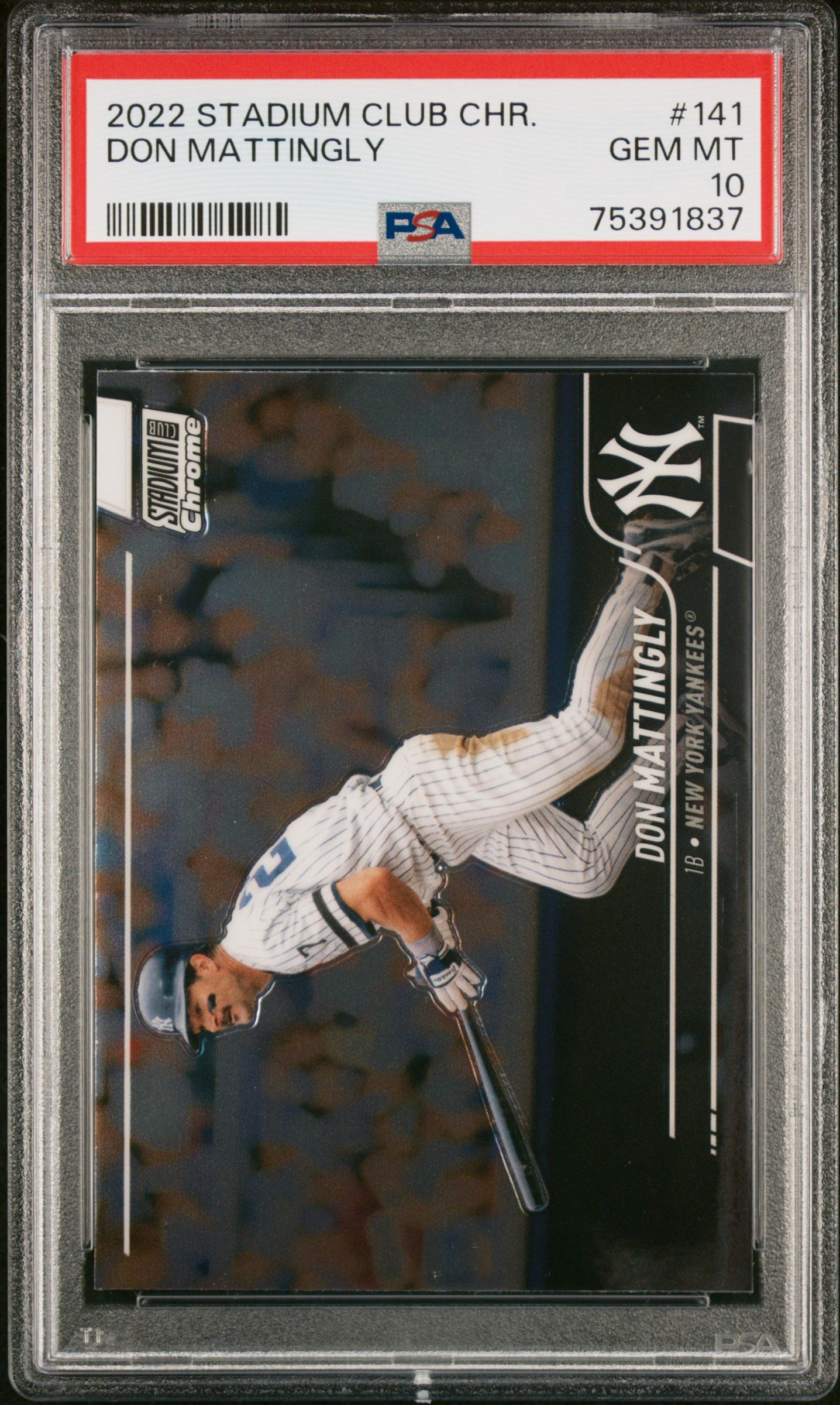 2022 Stadium Club Chrome #141 Don Mattingly PSA GEM Mint 10 - New York Yankees