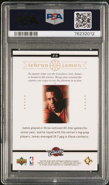 2003 Upper Deck LeBron James Box Set #23 PSA 9 Cleveland Cavaliers