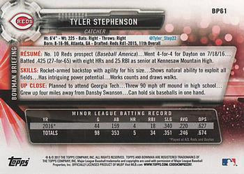 2017 Bowman Prospects Tyler Stephenson BP61 Cincinnati Reds