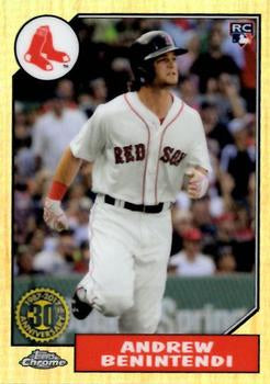 2017 Topps Chrome 1987 Topps Baseball Andrew Benintendi 87T-25 Boston Red Sox