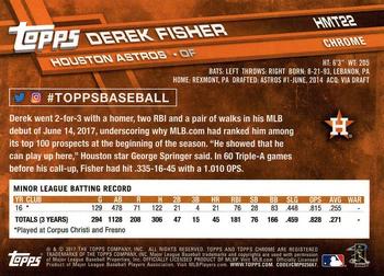 2017 Topps Chrome Update Derek Fisher RC HMT22 Houston Astros