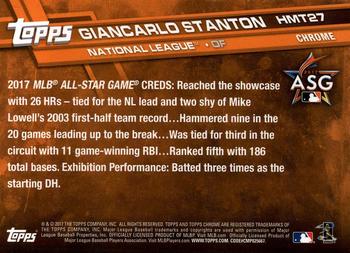 2017 Topps Chrome Update Giancarlo Stanton AS HMT27 Miami Marlins