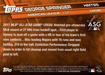 2017 Topps Chrome Update George Springer HMT85 Houston Astros