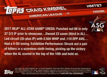 2017 Topps Chrome Update Craig Kimbrel AS HMT97 Boston Red Sox