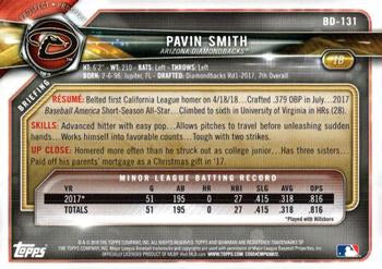 2018 Bowman Draft Pavin Smith BD-131 Arizona Diamondbacks