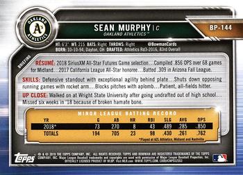 2019 Bowman Prospects Sean Murphy #BP-144 Oakland Athletics