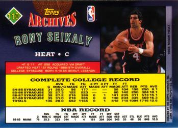 1992-93 Topps Archives Rony Seikaly #110 Miami Heat