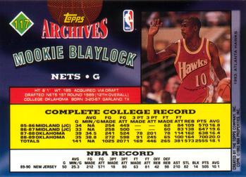 1992-93 Topps Archives Mookie Blaylock #117 New Jersey Nets