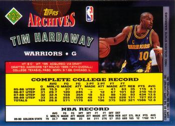 1992-93 Topps Archives Tim Hardaway #123 Golden State Warriors
