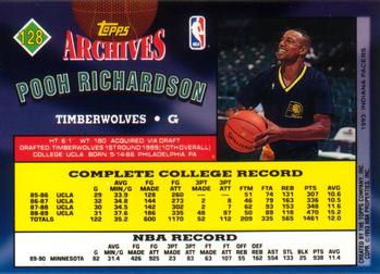 1992-93 Topps Archives Pooh Richardson #128 Minnesota Timberwolves