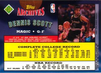 1992-93 Topps Archives Dennis Scott #138 Orlando Magic