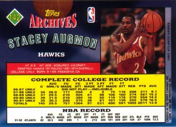 1992-93 Topps Archives Stacey Augmon #142 Atlanta Hawks