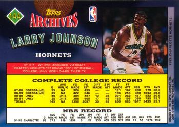 1992-93 Topps Archives Larry Johnson #144 Charlotte Hornets