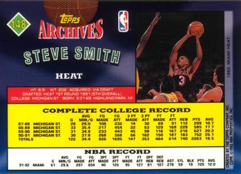 1992-93 Topps Archives Steve Smith #148 Miami Heat