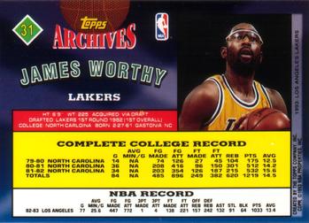 1992-93 Topps Archives James Worthy #31 Los Angeles Lakers