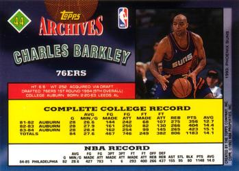 1992-93 Topps Archives Charles Barkley #44 Philadelphia 76ers