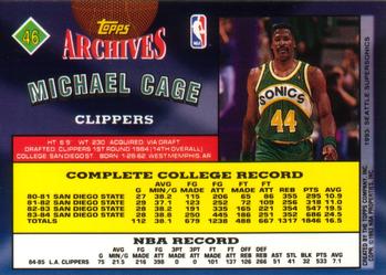 1992-93 Topps Archives Michael Cage #46 Los Angeles Clippers