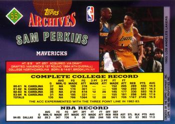 1992-93 Topps Archives Sam Perkins #55 Dallas Mavericks