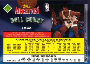 1992-93 Topps Archives Dell Curry #77 Utah Jazz