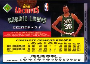 1992-93 Topps Archives Reggie Lewis #94 Boston Celtics