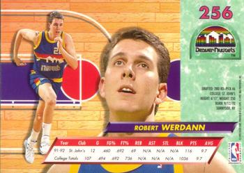1992-93 Fleer Ultra Robert Werdann RC #256 Denver Nuggets
