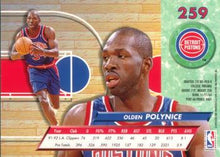 将图片加载到图库查看器,1992-93 Fleer Ultra Olden Polynice #259 Detroit Pistons