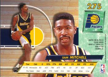 1992-93 Fleer Ultra Sam Mitchell #275 Indiana Pacers