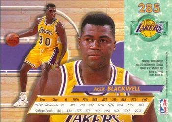 1992-93 Fleer Ultra Alex Blackwell RC #285 Los Angeles Lakers