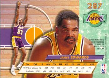 1992-93 Fleer Ultra James Edwards #287 Los Angeles Lakers