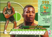 将图片加载到图库查看器,1992-93 Fleer Ultra Anthony Avent RC #295 Milwaukee Bucks