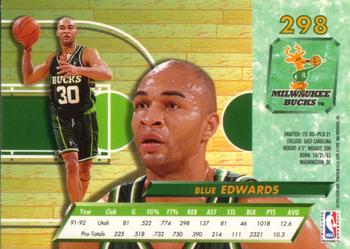 1992-93 Fleer Ultra Blue Edwards #298 Milwaukee Bucks