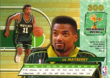 1992-93 Fleer Ultra Lee Mayberry RC #300 Milwaukee Bucks