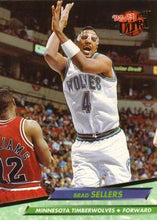 将图片加载到图库查看器,1992-93 Fleer Ultra Brad Sellers #308 Minnesota Timberwolves