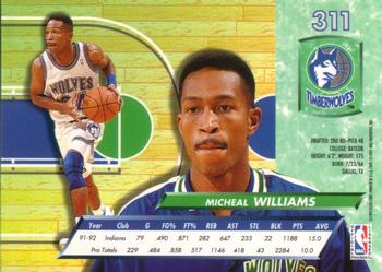 1992-93 Fleer Ultra Micheal Williams #311 Minnesota Timberwolves