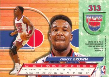 1992-93 Fleer Ultra Chucky Brown #313 New Jersey Nets
