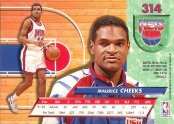 1992-93 Fleer Ultra Maurice Cheeks #314 New Jersey Nets