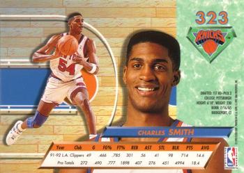 1992-93 Fleer Ultra Charles Smith #323 New York Knicks