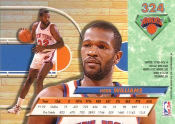 1992-93 Fleer Ultra Herb Williams #324 New York Knicks