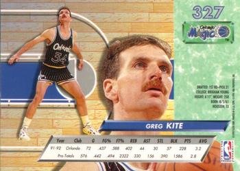 1992-93 Fleer Ultra Greg Kite #327 Orlando Magic