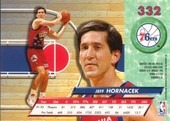 1992-93 Fleer Ultra Jeff Hornacek #332 Philadelphia 76ers