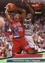 将图片加载到图库查看器,1992-93 Fleer Ultra Clarence Weatherspoon RC #335 Philadelphia 76ers