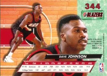 1992-93 Fleer Ultra Dave Johnson #344 Portland Trail Blazers