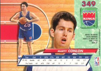 1992-93 Fleer Ultra Marty Conlon #349 Sacramento Kings