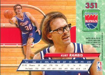 1992-93 Fleer Ultra Kurt Rambis #351 Sacramento Kings