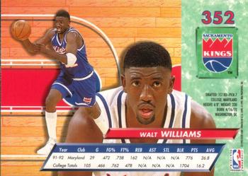 1992-93 Fleer Ultra Walt Williams RC #352 Sacramento Kings
